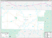 Douglas Wall Map Premium Style