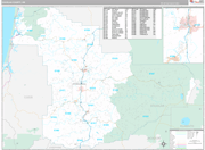 Douglas Wall Map Premium Style