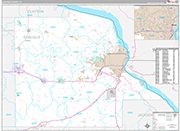 Dubuque County Wall Map Premium Style