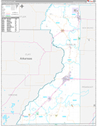 Dunklin Wall Map Premium Style