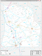 Duplin Wall Map Premium Style