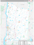 Dutchess Wall Map Premium Style