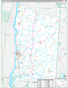 Dutchess Wall Map Premium Style