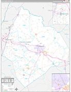 Edgecombe Wall Map Premium Style