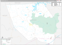 Edmonson Wall Map Premium Style