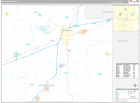 Effingham Wall Map Premium Style