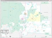 Elk Wall Map Premium Style