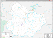 Elliott Wall Map Premium Style