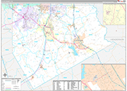Ellis Wall Map Premium Style