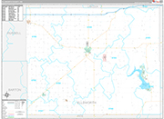 Ellsworth Wall Map Premium Style