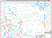 Elmore Wall Map Premium Style