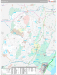 Essex Wall Map Premium Style