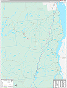 Essex Wall Map Premium Style