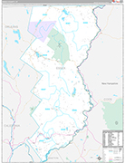 Essex Wall Map Premium Style