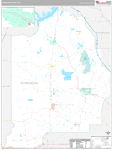 Evangeline Wall Map Premium Style