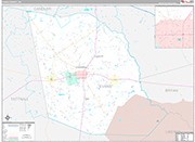 Evans Wall Map Premium Style