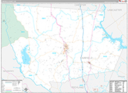 Fairfield Wall Map Premium Style