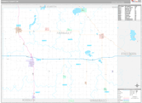 Faribault Wall Map Premium Style