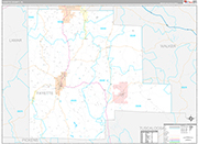 Fayette Wall Map Premium Style