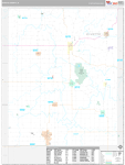 Fayette Wall Map Premium Style