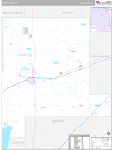 Fayette Wall Map Premium Style