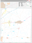 Fayette Wall Map Premium Style