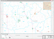 Fillmore Wall Map Premium Style