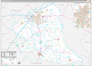 Florence Wall Map Premium Style