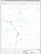 Floyd Wall Map Premium Style