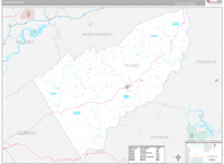 Floyd Wall Map Premium Style