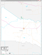 Foard Wall Map Premium Style