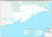 Franklin Wall Map Premium Style
