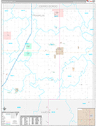 Franklin Wall Map Premium Style
