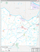 Franklin Wall Map Premium Style