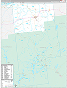 Franklin Wall Map Premium Style