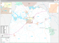 Franklin Wall Map Premium Style