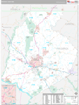 Frederick Wall Map Premium Style