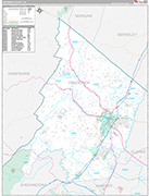 Frederick Wall Map Premium Style