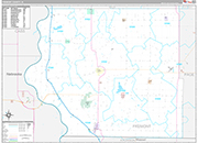 Fremont Wall Map Premium Style