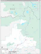 Fremont Wall Map Premium Style