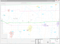 Fulton Wall Map Premium Style