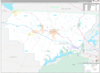 Gadsden Wall Map Premium Style