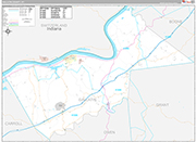 Gallatin Wall Map Premium Style