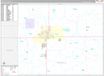 Garfield Wall Map Premium Style