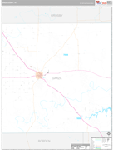 Garza Wall Map Premium Style