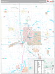 Genesee Wall Map Premium Style