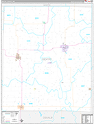 Gentry Wall Map Premium Style