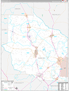 Gibson Wall Map Premium Style