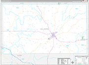 Gillespie Wall Map Premium Style