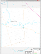 Glasscock Wall Map Premium Style